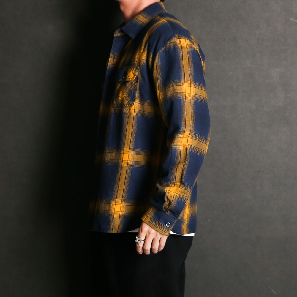 RATS - COTTON LINEN CHECK SHIRT / コットンリネンチェック