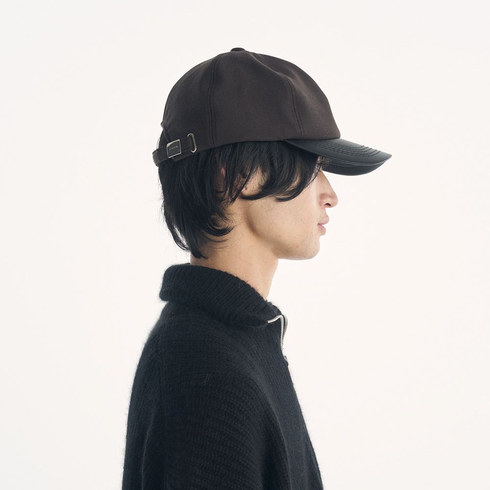 ×CA4LA / LEATHER B.B CAP - BROWN / ベースボールキャップ / VTM-26-A-121