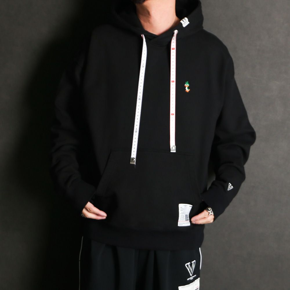 Leon Embroidery Hoodie - BLACK / レオン エンブロイダリー フーディー / J16HD791