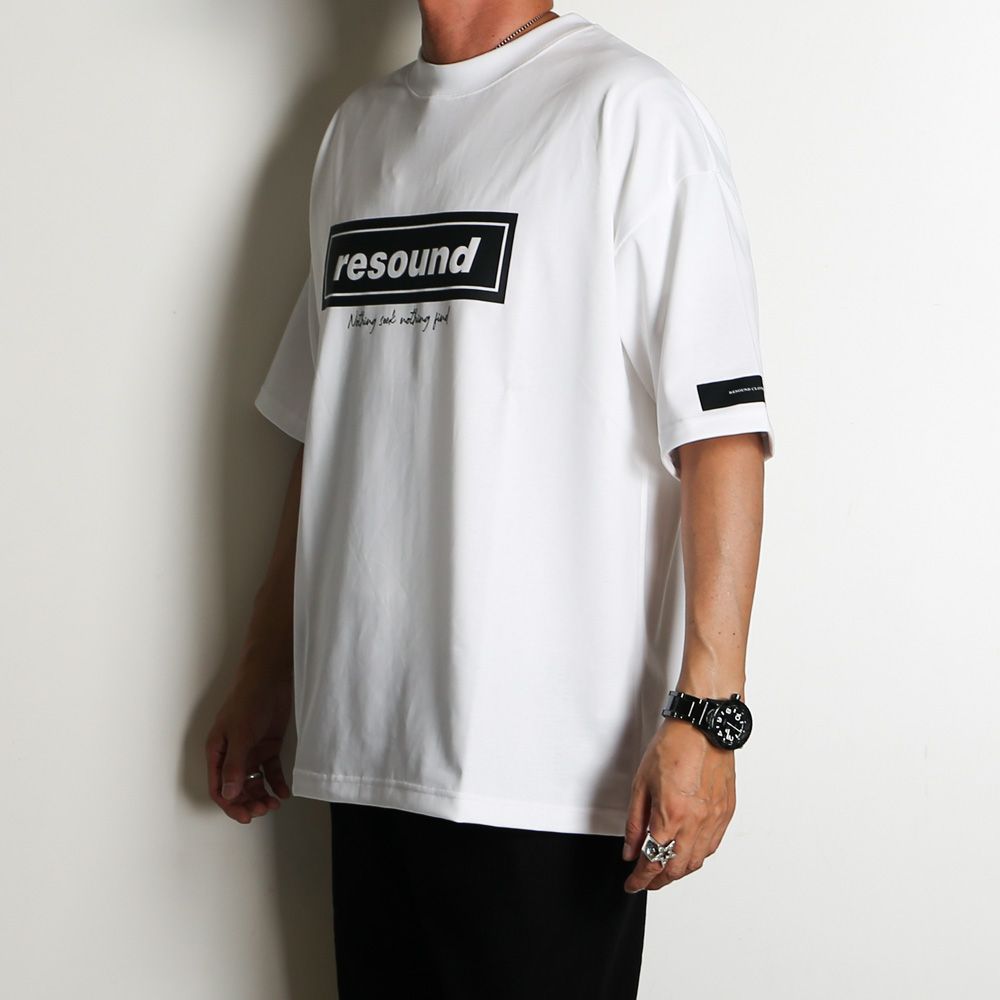 【ラスト1点-サイズ3】 BOX OVER TEE - WHITE / オーバーサイズ ボックスロゴTシャツ / RC40-T-007