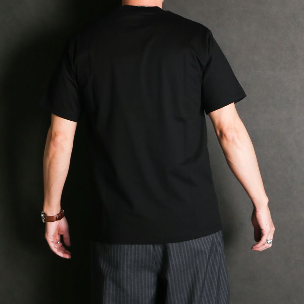 REGULAR FIT Tee - BLACK / オーガニックGIZA 80/3 天竺 サバイバルクロス® - レギュラーフィットTee / A26A19CS04B