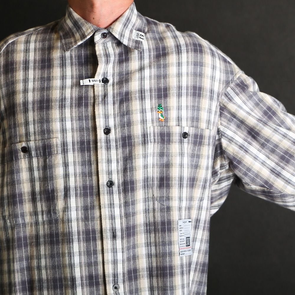 Check Long Sleeve Shirt - Black / チェック ロングスリーブ シャツ / J17SH186