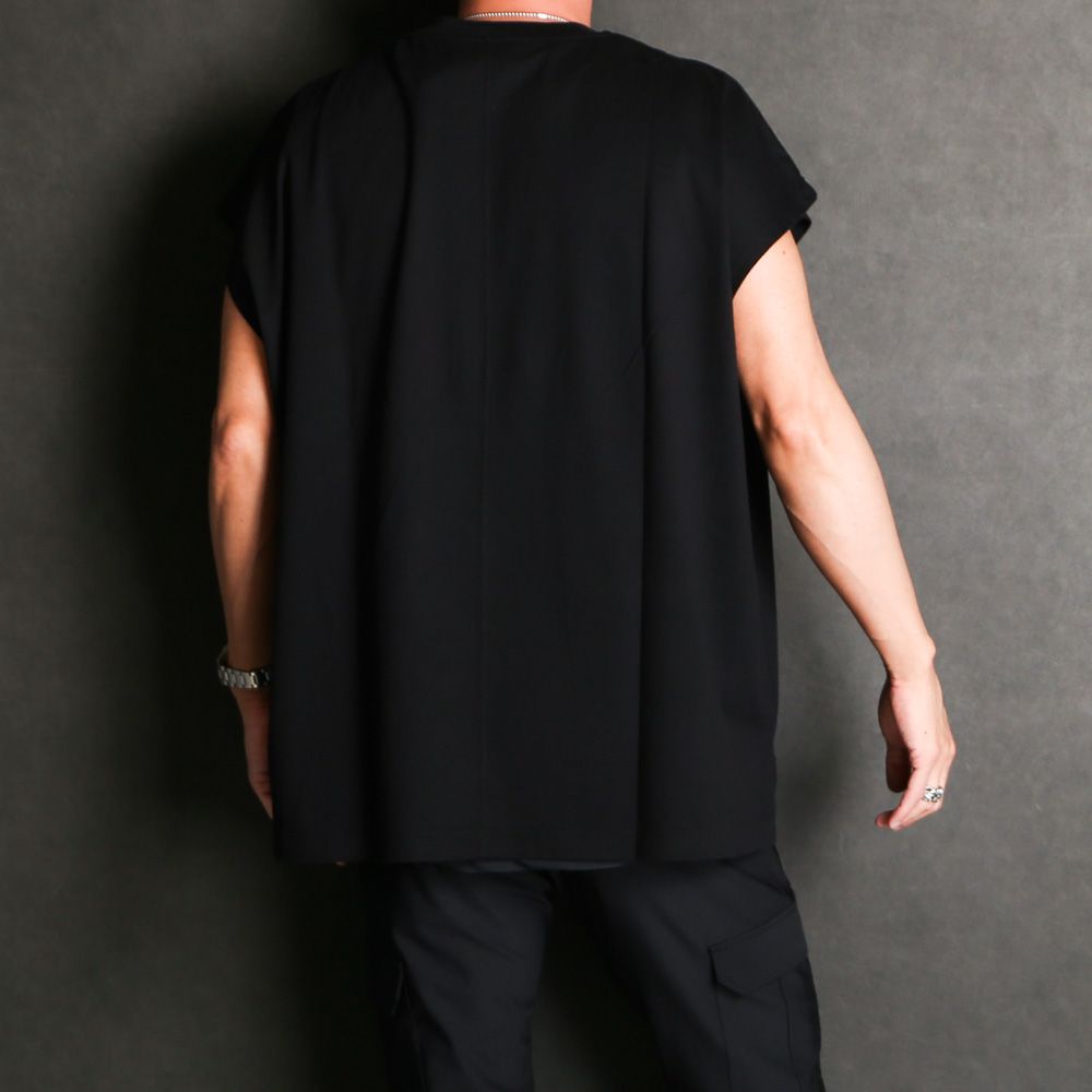 MINEDENIM - Big Nosleeve T-SH - BLK / 2404-6003 | chemical