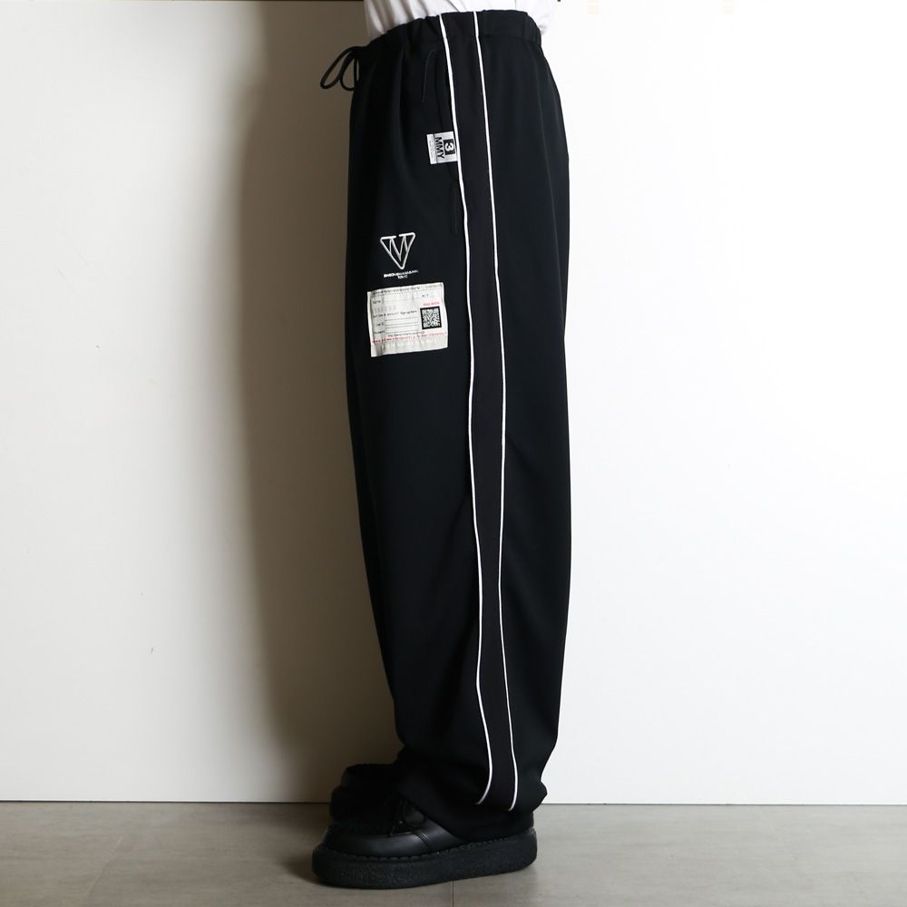 Amateur Sewn Like Track Pants - BLACK / アマチュア ソーン ライク トラックパンツ / A16PT582