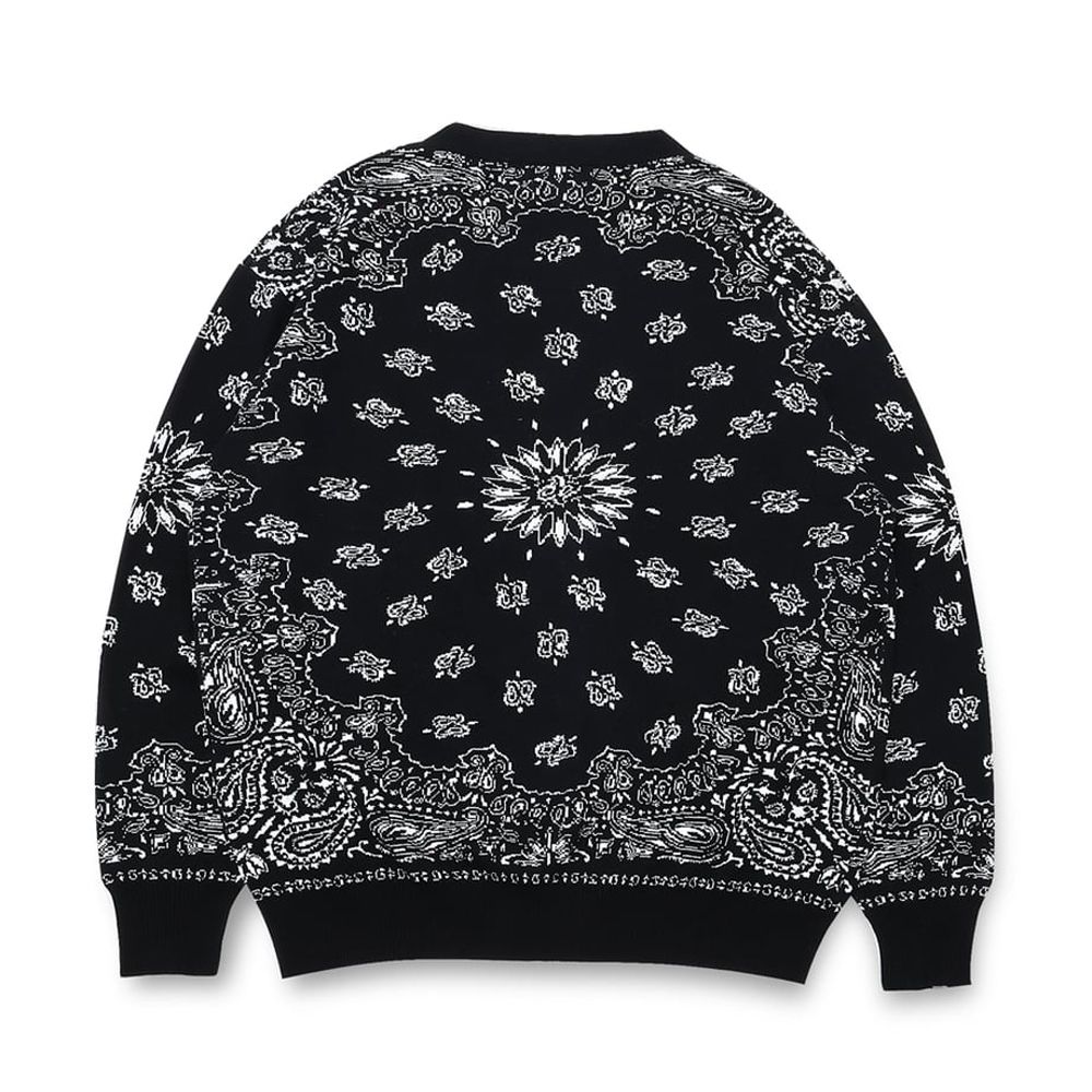 Bandana Cardigan - BLK / バンダナ カーディガン / HC-030426