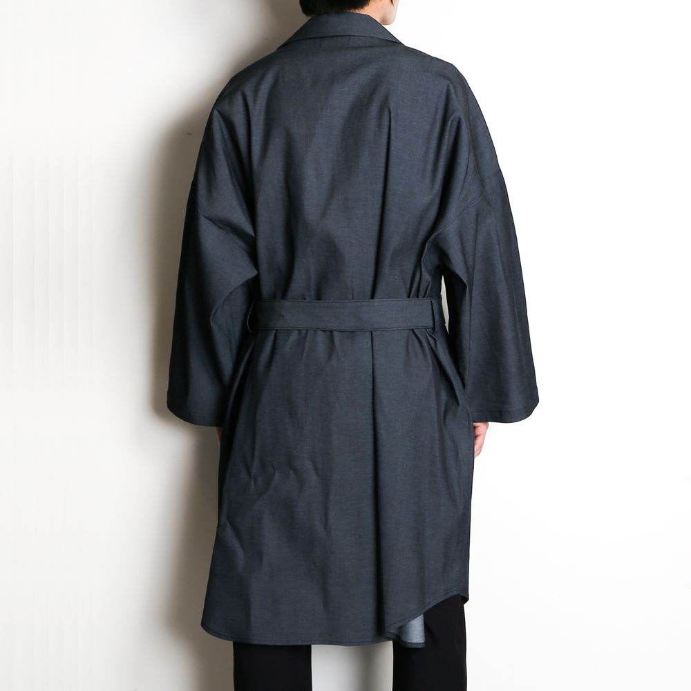 superNova. - 【ラスト1点-サイズM】 Belted shop coat - 7oz tencel