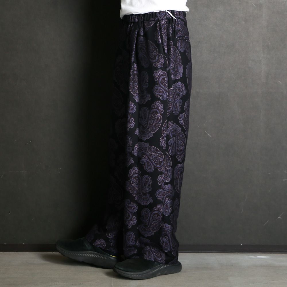 Wide easy pants - Sprinkled paisley jacquard / ワイドイージーパンツ - オリジナルペイズリージャガード / SN-615
