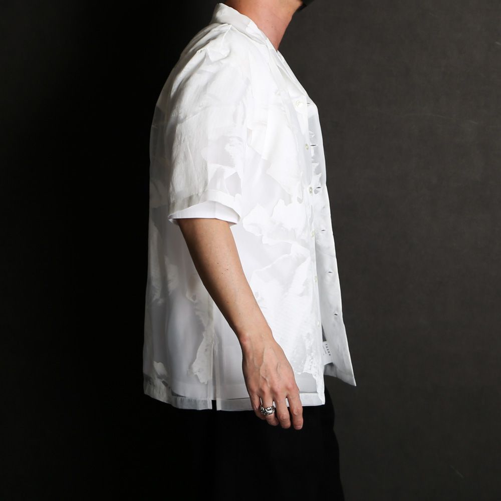 "TRANSPARENT FLOWER" OPEN COLLAR SHIRTS / オープンカラーシャツ / TA23SS-SH036