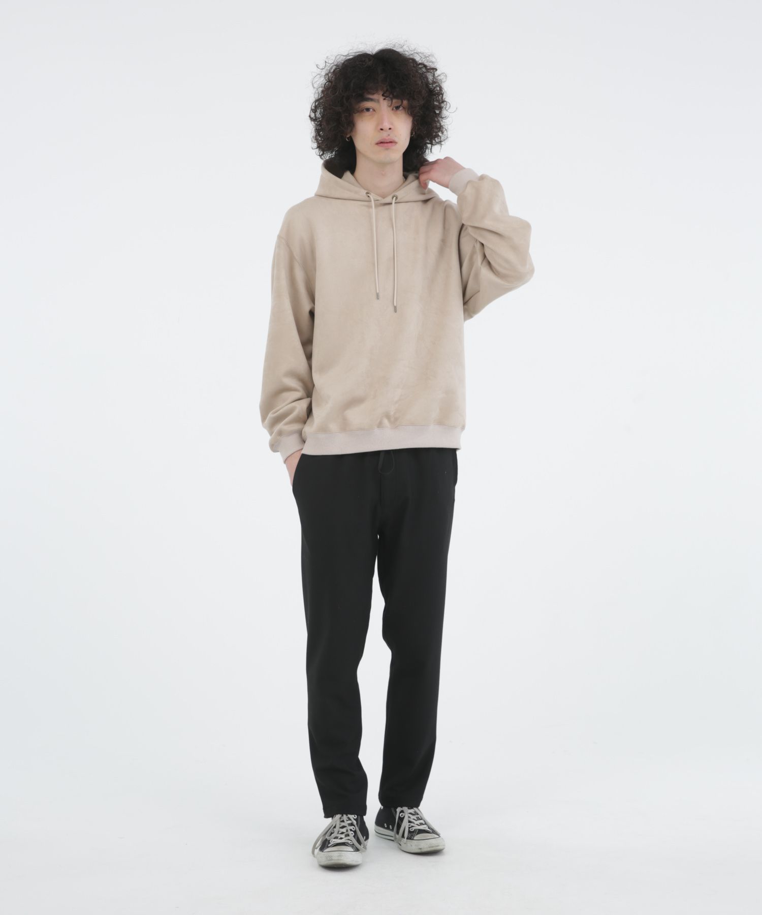 TECH KNIT SUEDE HOODIE / ダンボールスエード フーディー / 178203