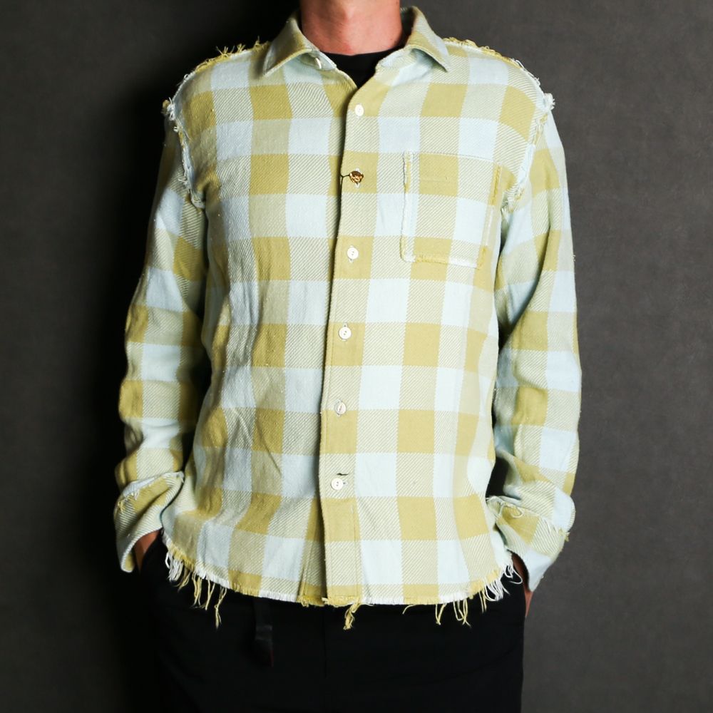 Buffalo PLAID FRINGE SHIRTS / フリンジ バッファローチェック シャツ / TSH-F2105