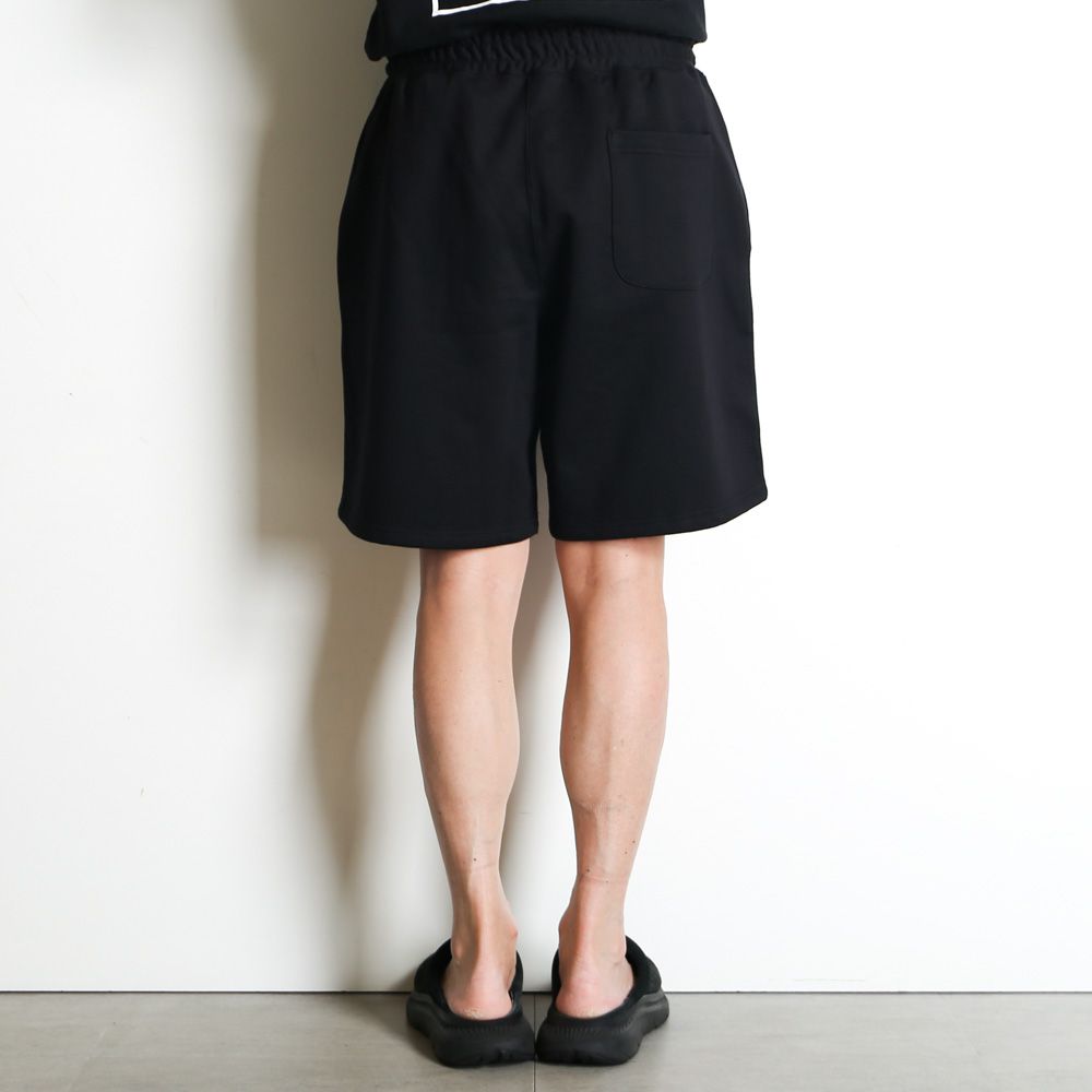 GYM SHORTS - BLACK / オーガニックコットンヘビー吊裏毛 - ジムショーツ / A26A09PT02B