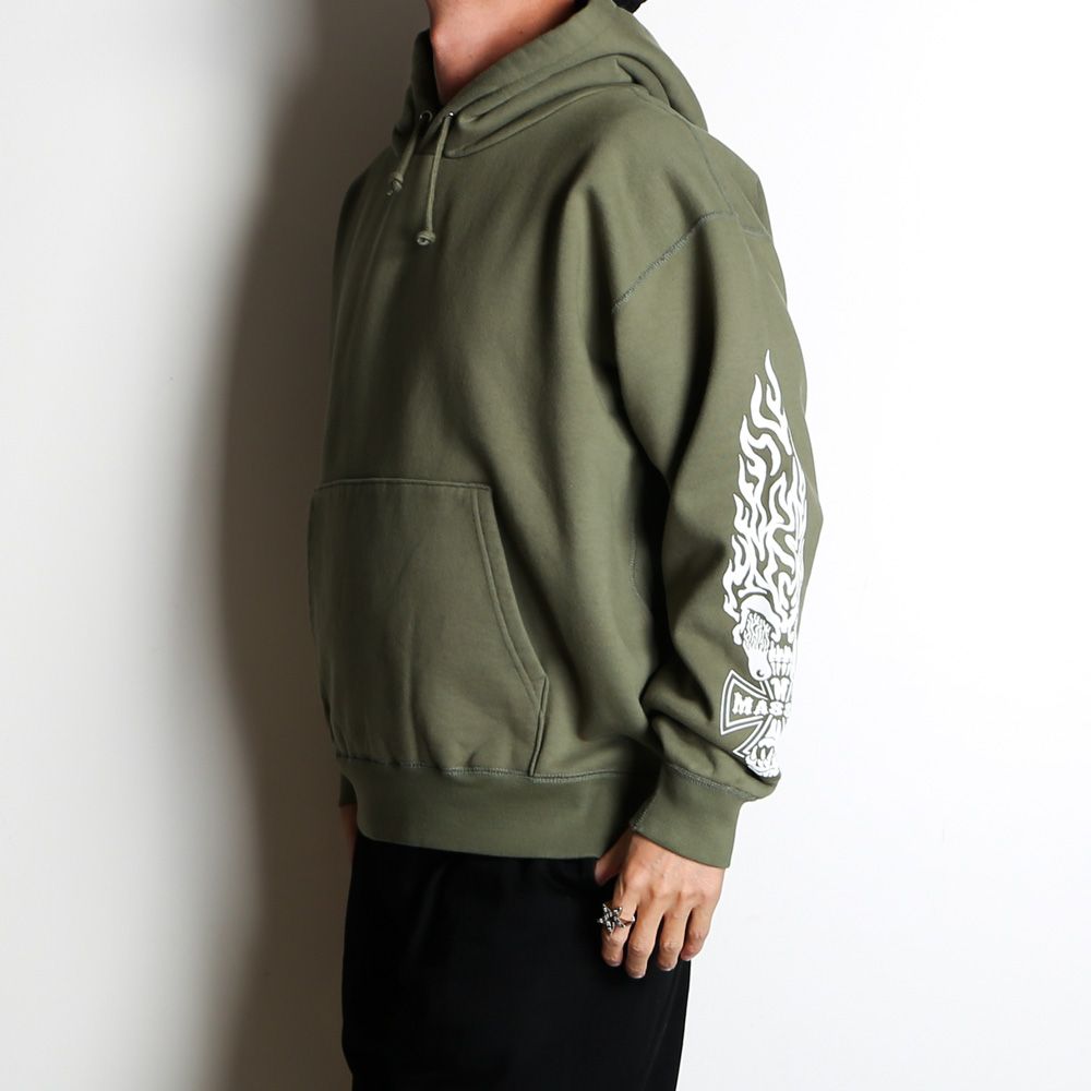 MASSES - SWEAT HOODED IRONBITE - Olive / プルオーバー