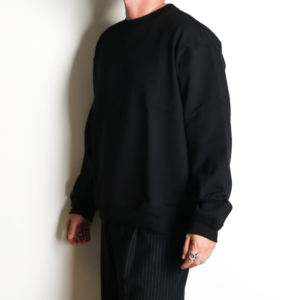 【ラスト1点-サイズ3】 Comfort Sweat - Black / オーガニックコットンヘビー吊裏毛 - コンフォートスウェット / A26C13CS04C