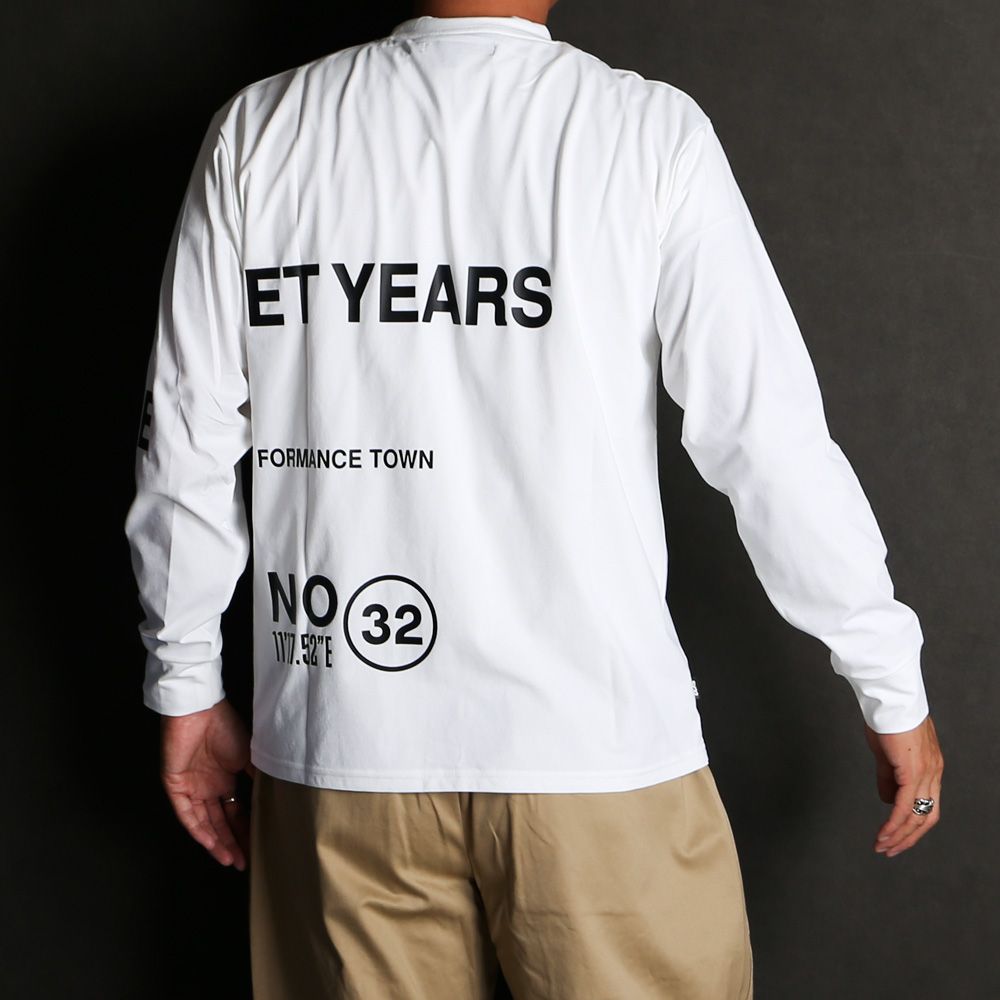 SEPARATE GRAPHIC L/S TEE - WHITE / グラフィックTシャツ / 14538