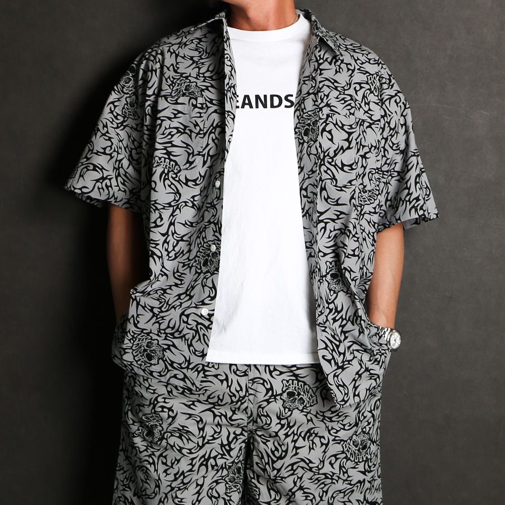 MASSES SKULL スカルシャツ Mサイズ MASSES - 【ラスト1点-サイズL】SHIRT S/S SKULL / シャツ