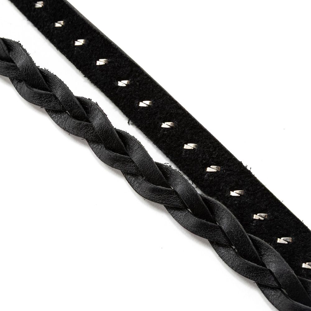 STUDS LEATHER NECK STRAP / スタッズ レザー ネックストラップ / CL-26SS009LE