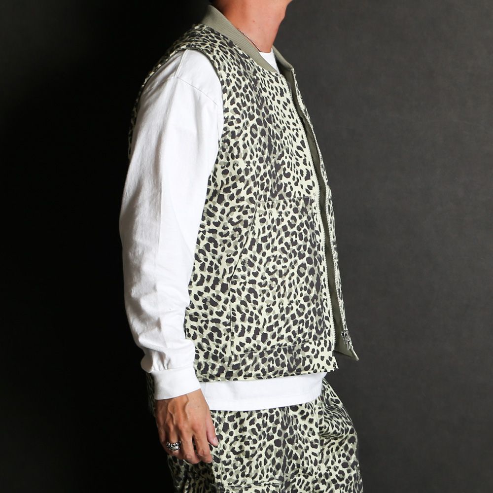 Camo Zip Work Vest - Panther / ワークベスト / HJ-100225