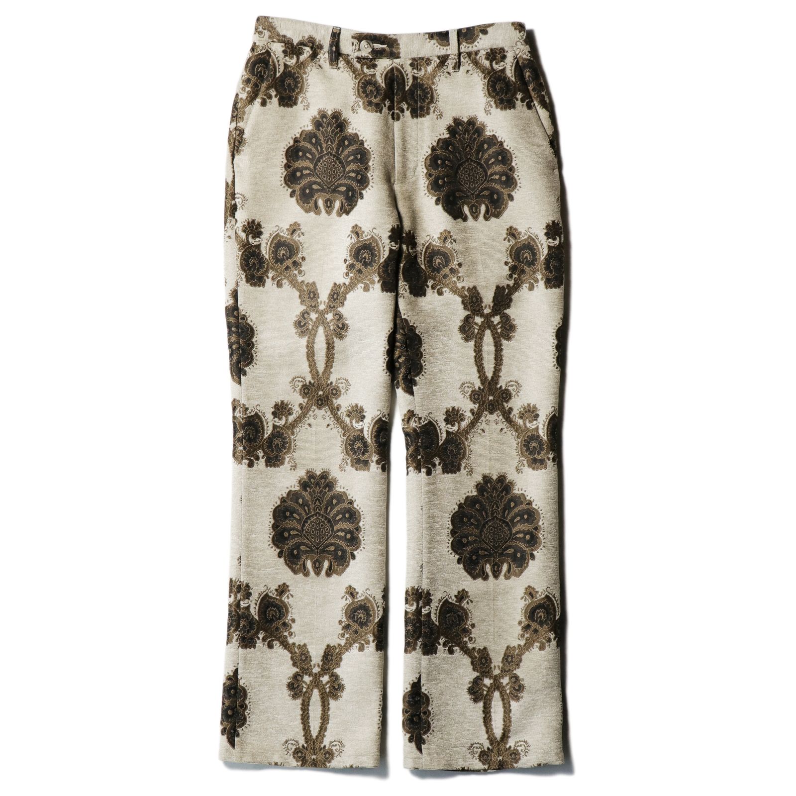 Flare fit utility trouser - Velvet jacquard / フレアパンツ - ベルベットジャガード / SN-492B