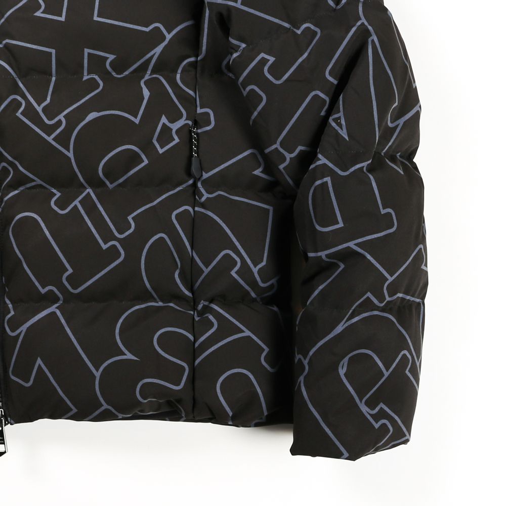 LETTERING DOWN JACKET / ダイアゴナルロゴ ダウンジャケット / USO-21042