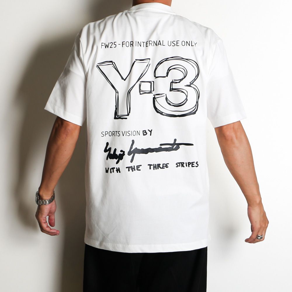 Tシャツ・カットソー Y-3 TOP (KB2607 COREWHITE) Y-3 - U Y-3 SHORT SLEEVE TEE / KB2607 | chemical conbination