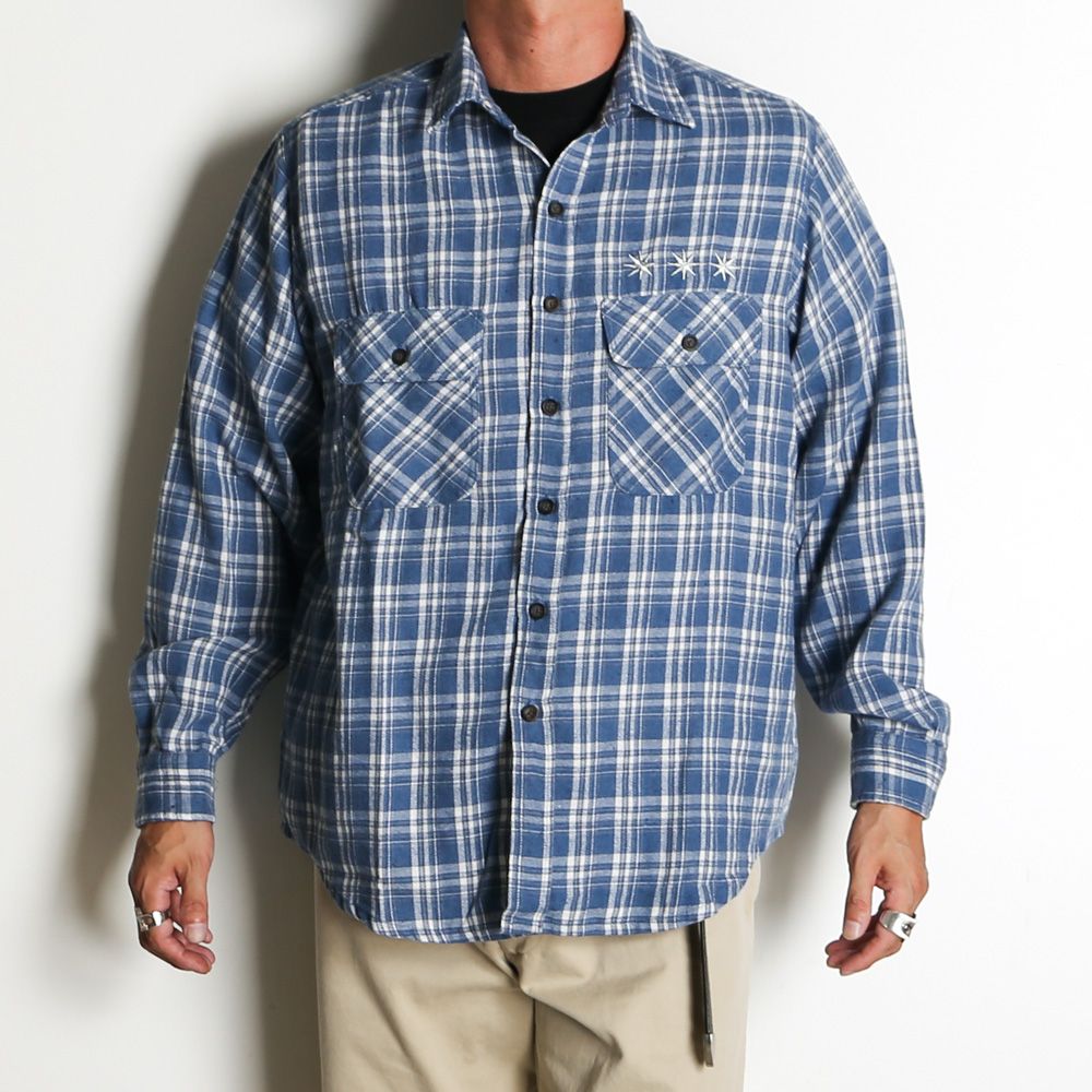 Flannel Shirt - Blue / フランネルシャツ / GD0468
