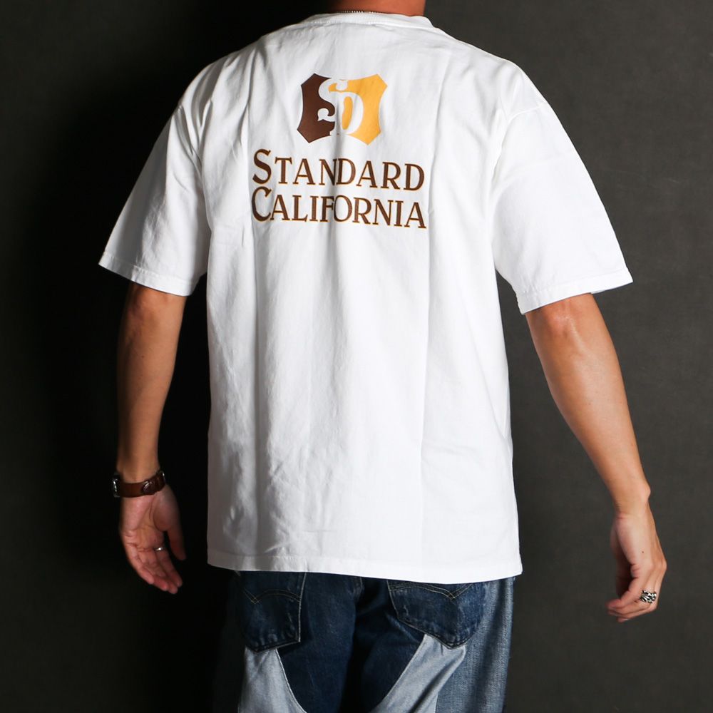 SD Heavyweight Shield Logo Pocket T - White / Tシャツ / TSOAF100