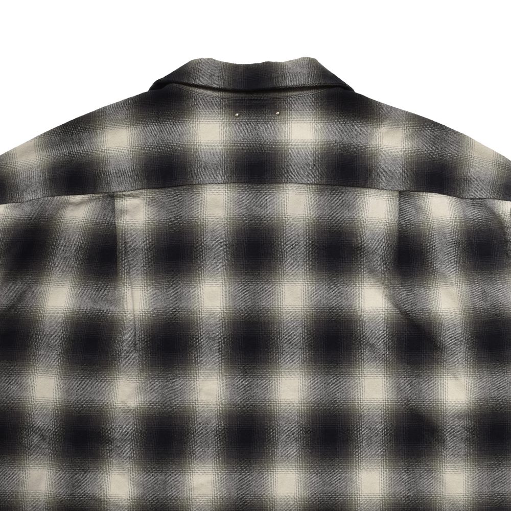 C.Flannel Ombre Open Collar SH - BLT / 2509-5004