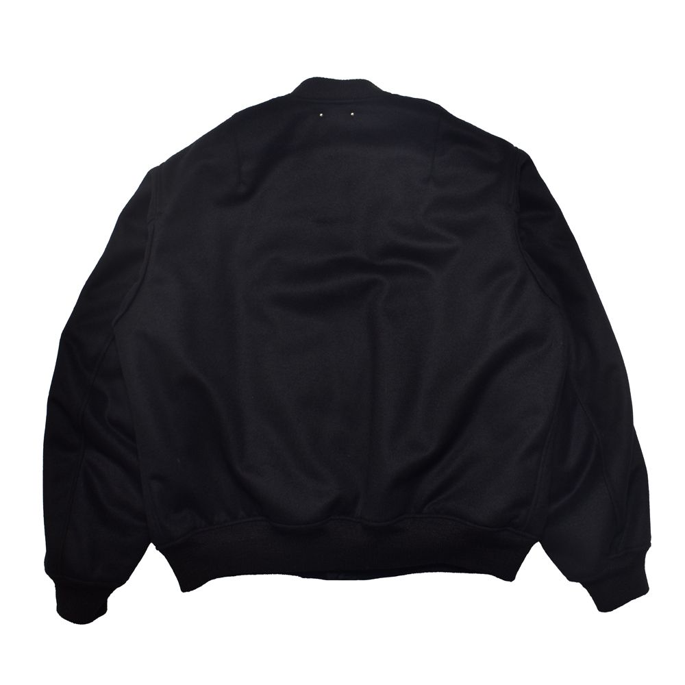 Wool  Melton Bomber JKT - BLK / 2511-9001
