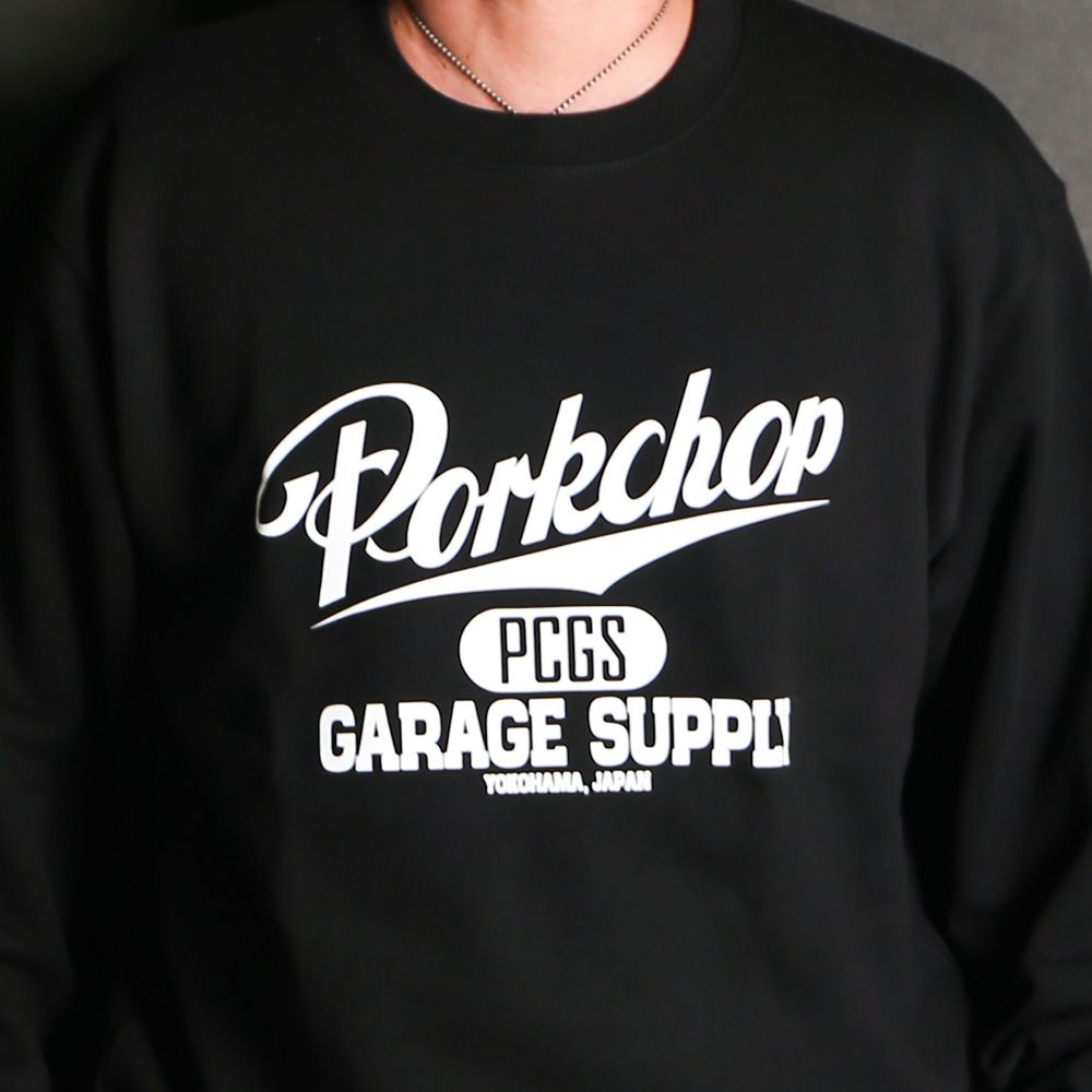 SCRIPT COLLEGE SWEAT - BLACK / スウェット