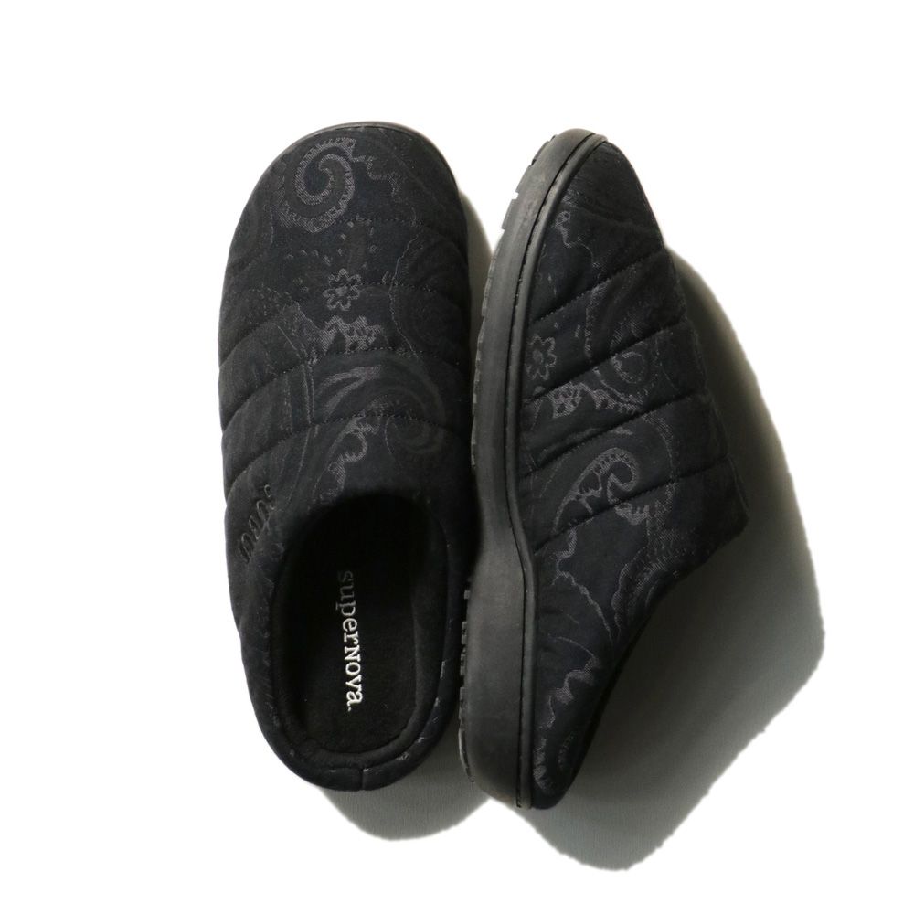 SUBU × superNova. - Paisley Jacquard - Black / サンダル - ベルベットジャガード / SNSB-006A