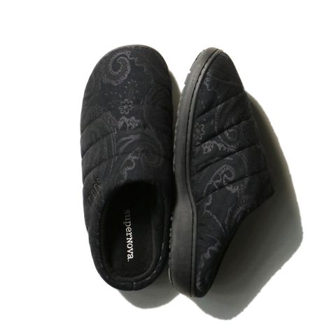 SUBU × superNova. - Paisley Jacquard - Black / サンダル - ベルベットジャガード / SNSB-006A