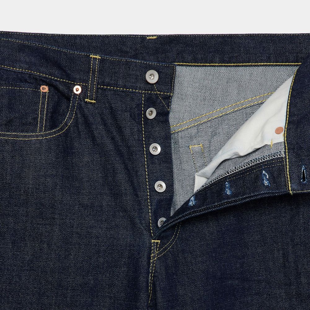 CLEAN CYLINDER FIT JEANS - INDIGO O.W / オーガニックコットン 13.5oz セルビッチデニム - クリーンシリンダーフィットジーンズ / M26A10PT02C