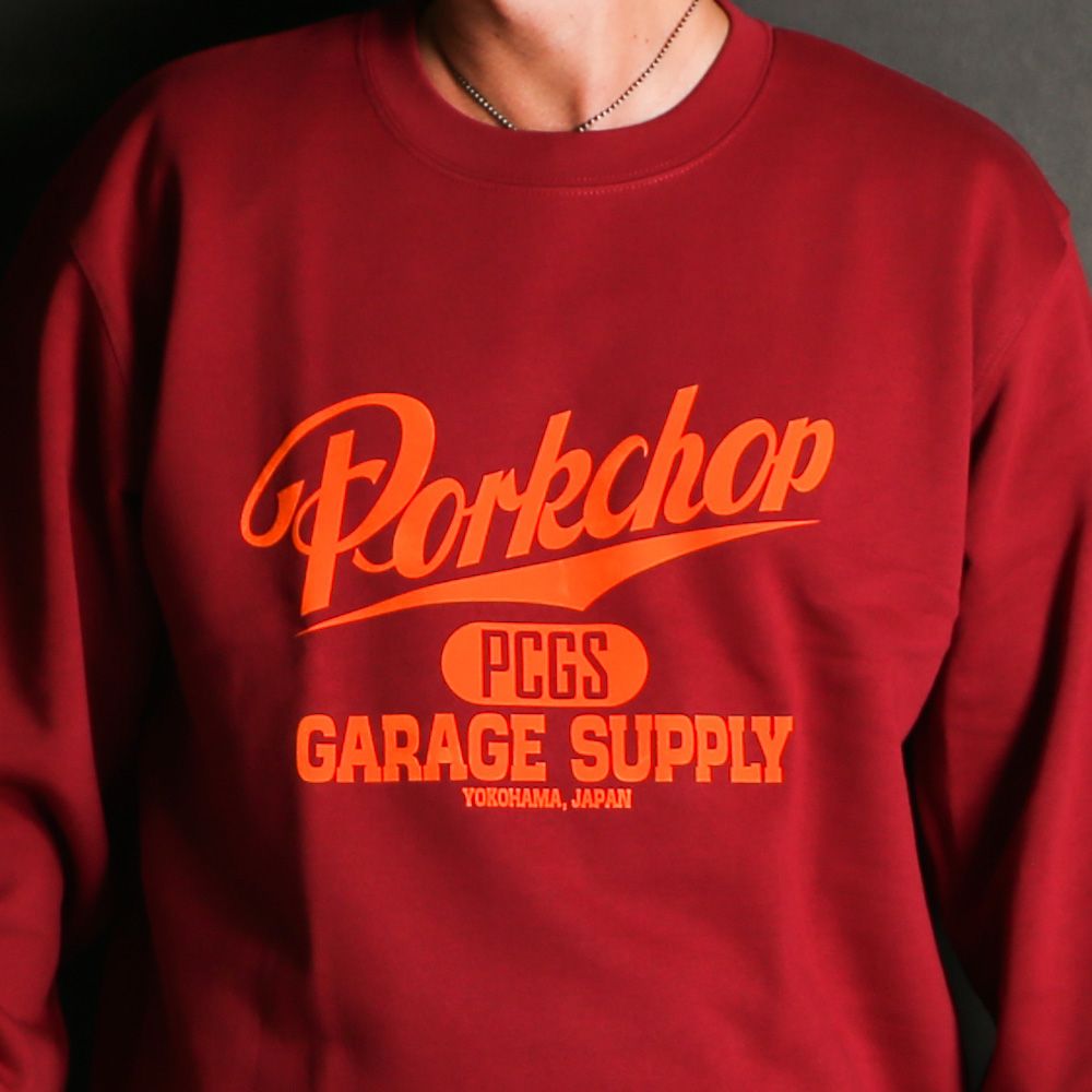 SCRIPT COLLEGE SWEAT - MAROON / スウェット