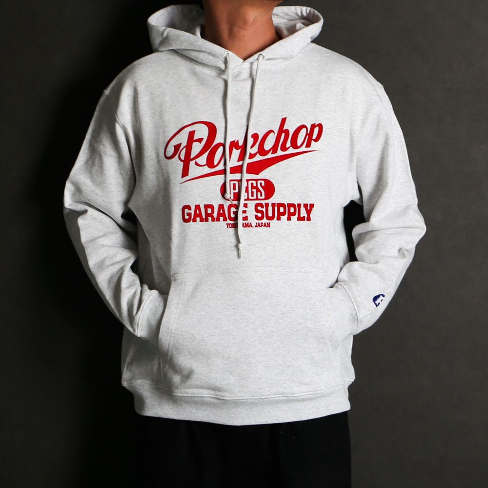 SCRIPT COLLEGE HOODIE - ASH / プルオーバーパーカー