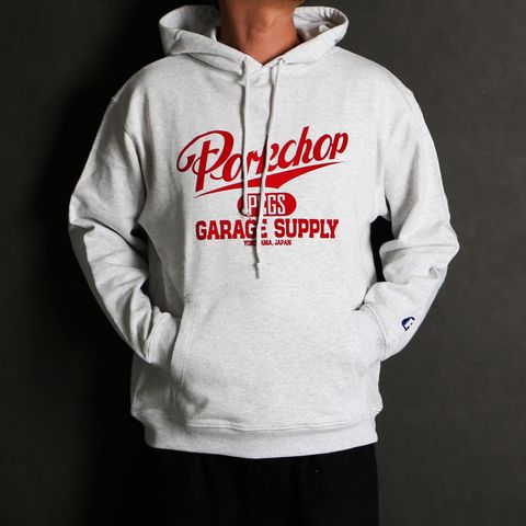 SCRIPT COLLEGE HOODIE - ASH / プルオーバーパーカー