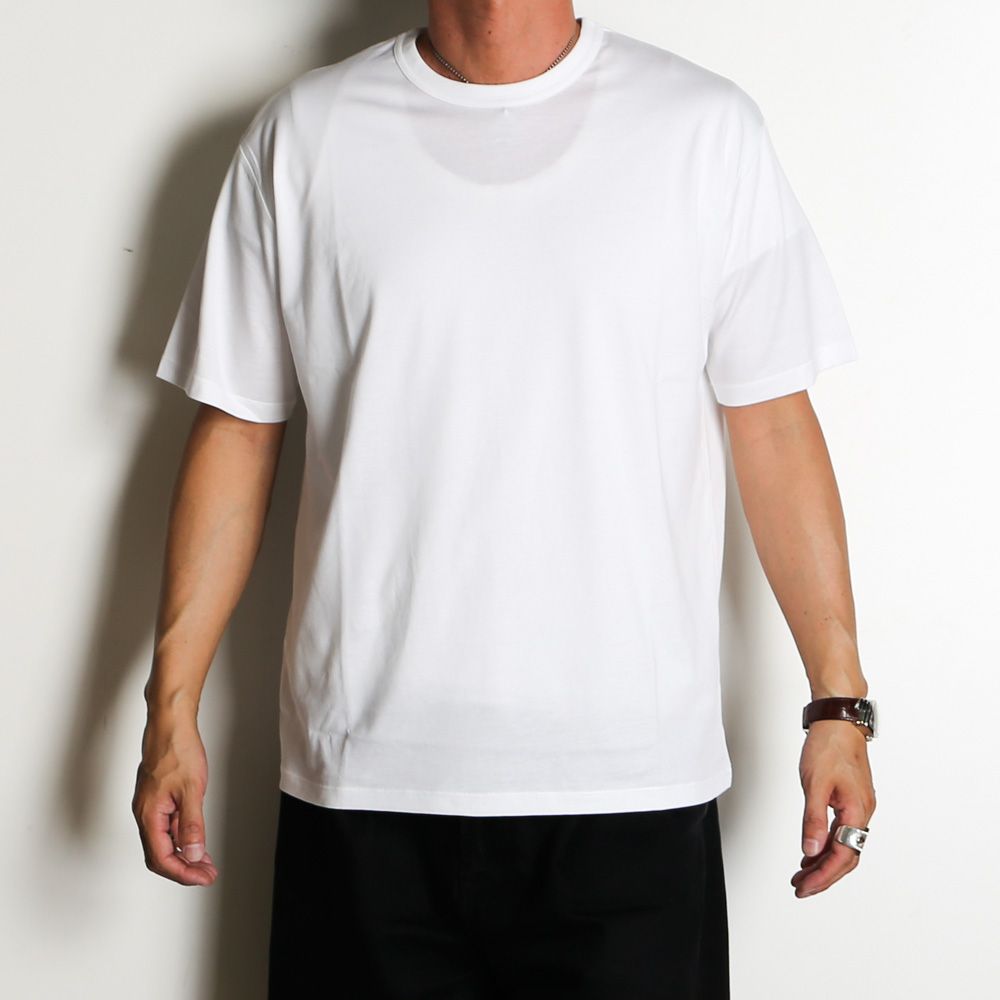 NEW RELAXED FIT Tee - WHITE / オーガニックGIZA 70/2天竺 - ニューリラックスドフィットTee / A26B08CS01B