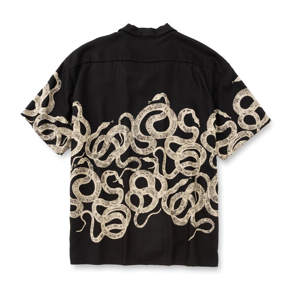 SNAKE PATTERN PANEL S/S SH / スネークパターン オープンカラーシャツ / CL-26SS004ULT