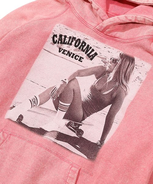CALIFORNIA COTTON SWEAT HOODIE (CHEMICAL WASH) / プルオーバーパーカー / TSW-S2103