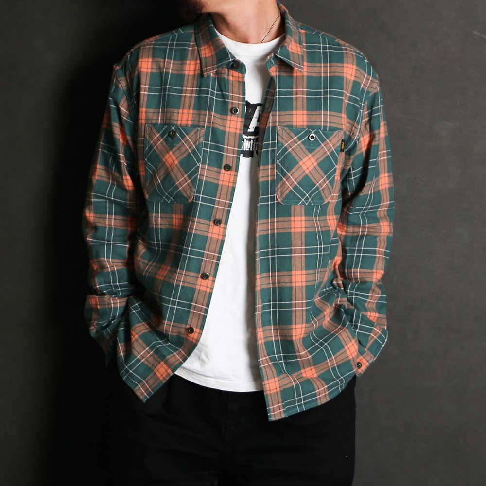 COTTON LINEN CHECK SHIRT / コットンリネン チェックシャツ / 26'RS-0206