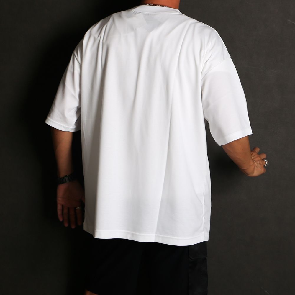 REV MESH OVER TEE - WHITE / オーバーサイズ メッシュTシャツ / RC40-T-004