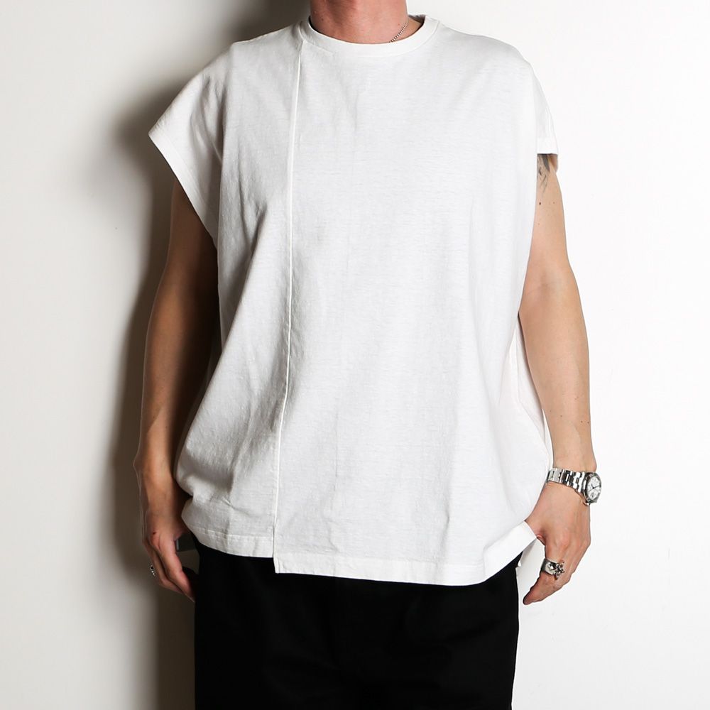 女性が喜ぶ♪ 23ss 白MINEDENIM Big Big ブラック 即完 Nosleeve T-SH