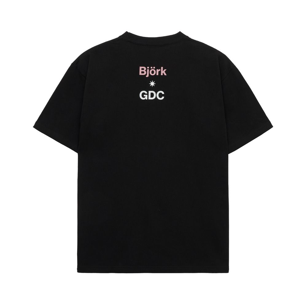 【Bjork by Kevin Cummins×GDC】 Monochrome Tee - BLACK / Tシャツ / GD0584