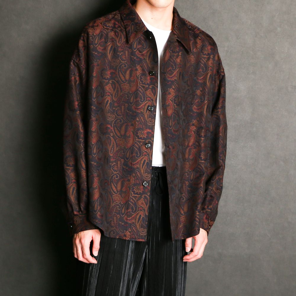 superNova. - Big shirt jacket 壱 - Paisley jacquard / シャツ ...