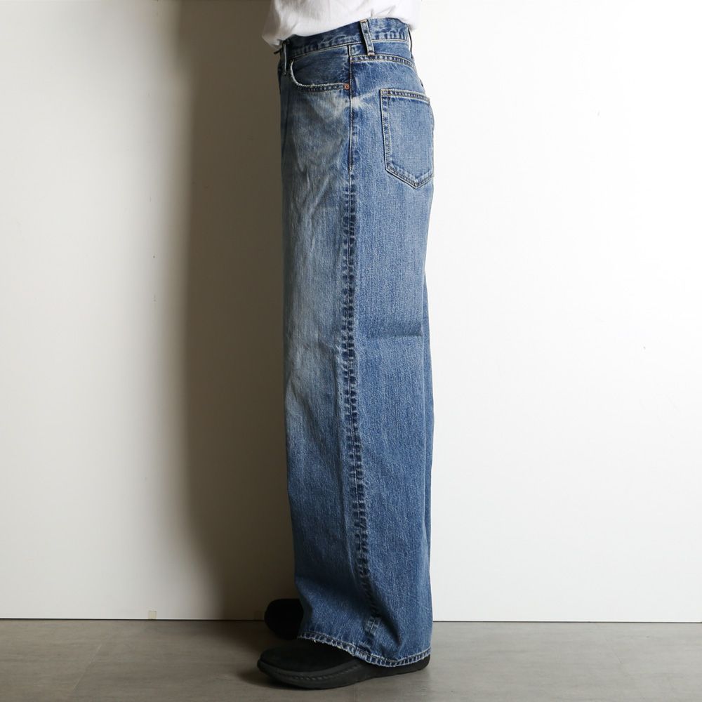 ×HAGUN / WIDE PIPE DENIM PANTS - BLUE / バギーシルエット デニムパンツ / VTM-25-P-103