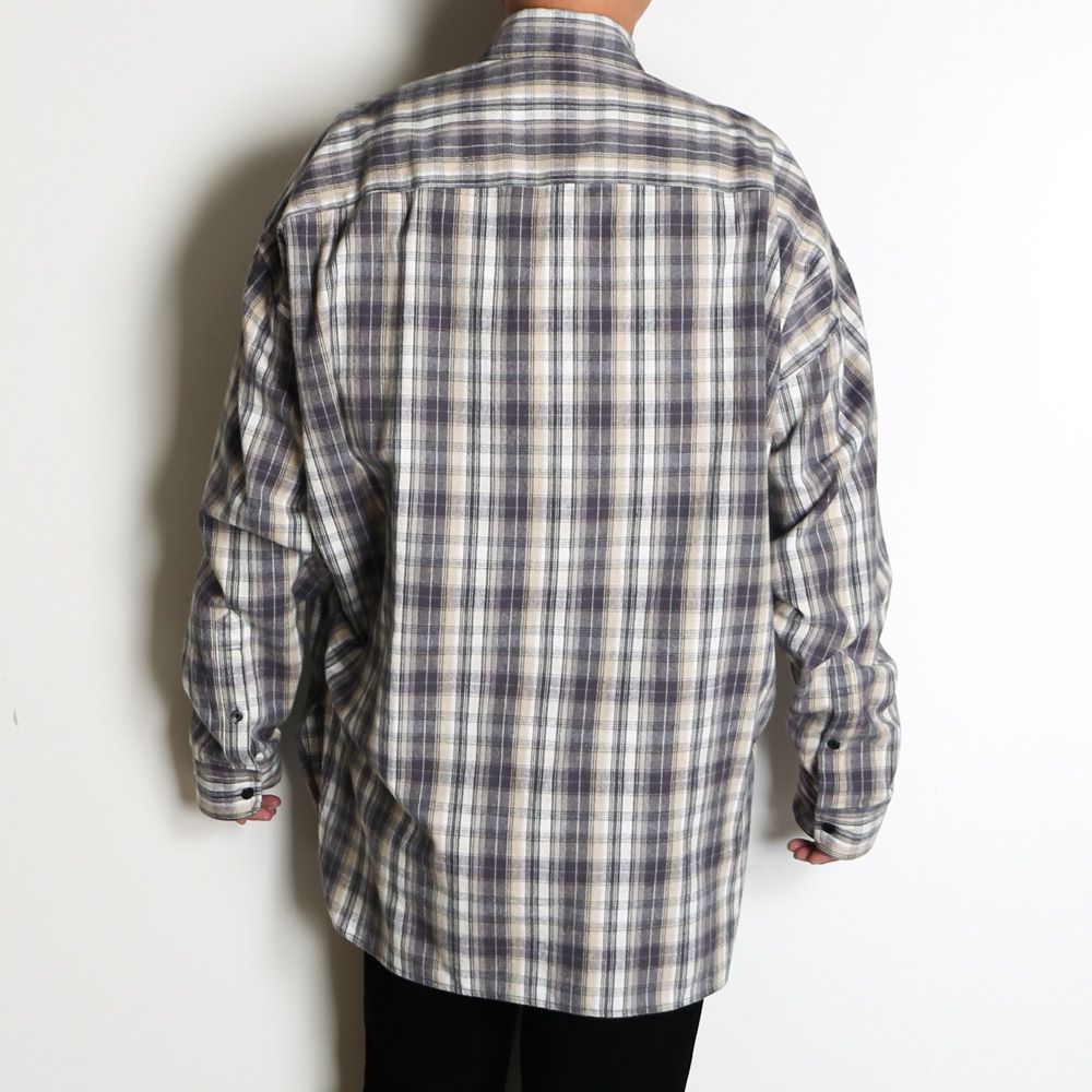 Check Long Sleeve Shirt - Black / チェック ロングスリーブ シャツ / J17SH186