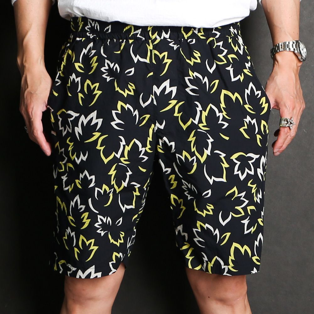 RATS - 【ラスト1点-サイズS】 LEAF COTTON SHORTS - BLACK / ショート ...