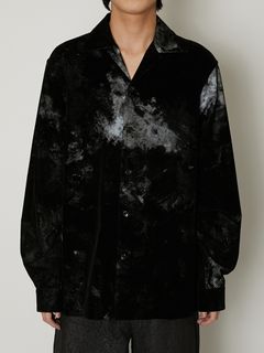 "FLOCKY + PIGMENT PRINT" SHIRTS / ミリタリーシャツ / TA23AW-SH027