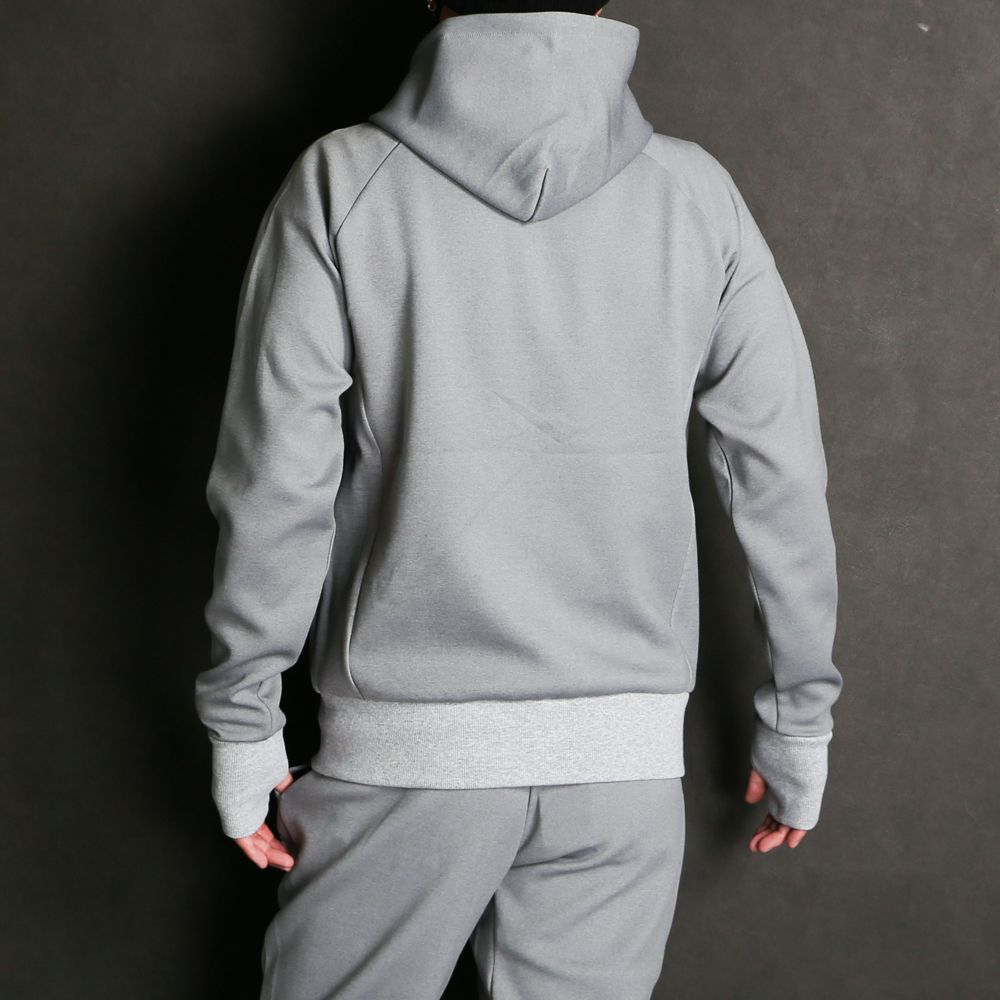 【ラスト1点-サイズS】 DOUBLE KNIT EMBOSS LOGO ZIP HOODIE / ジップアップ フーディー / 12561