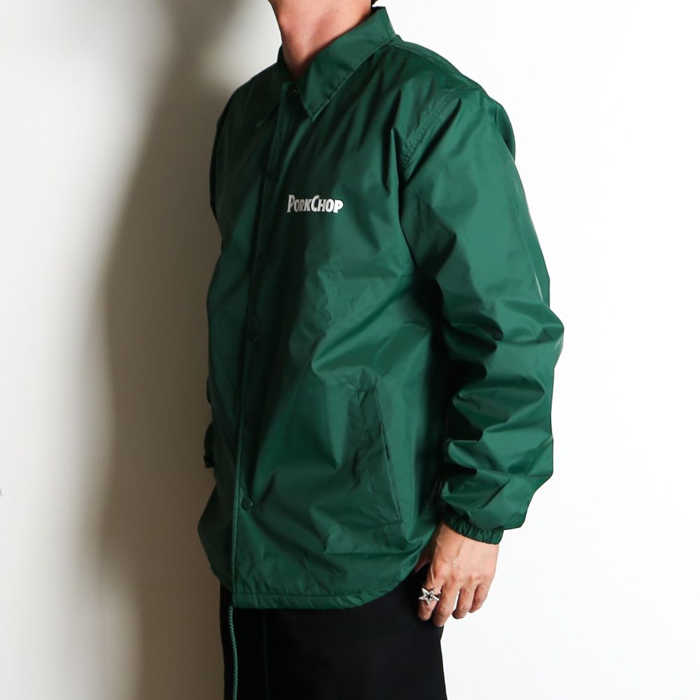 BURNING LOGO COACH JKT - IVY GREEN / コーチジャケット
