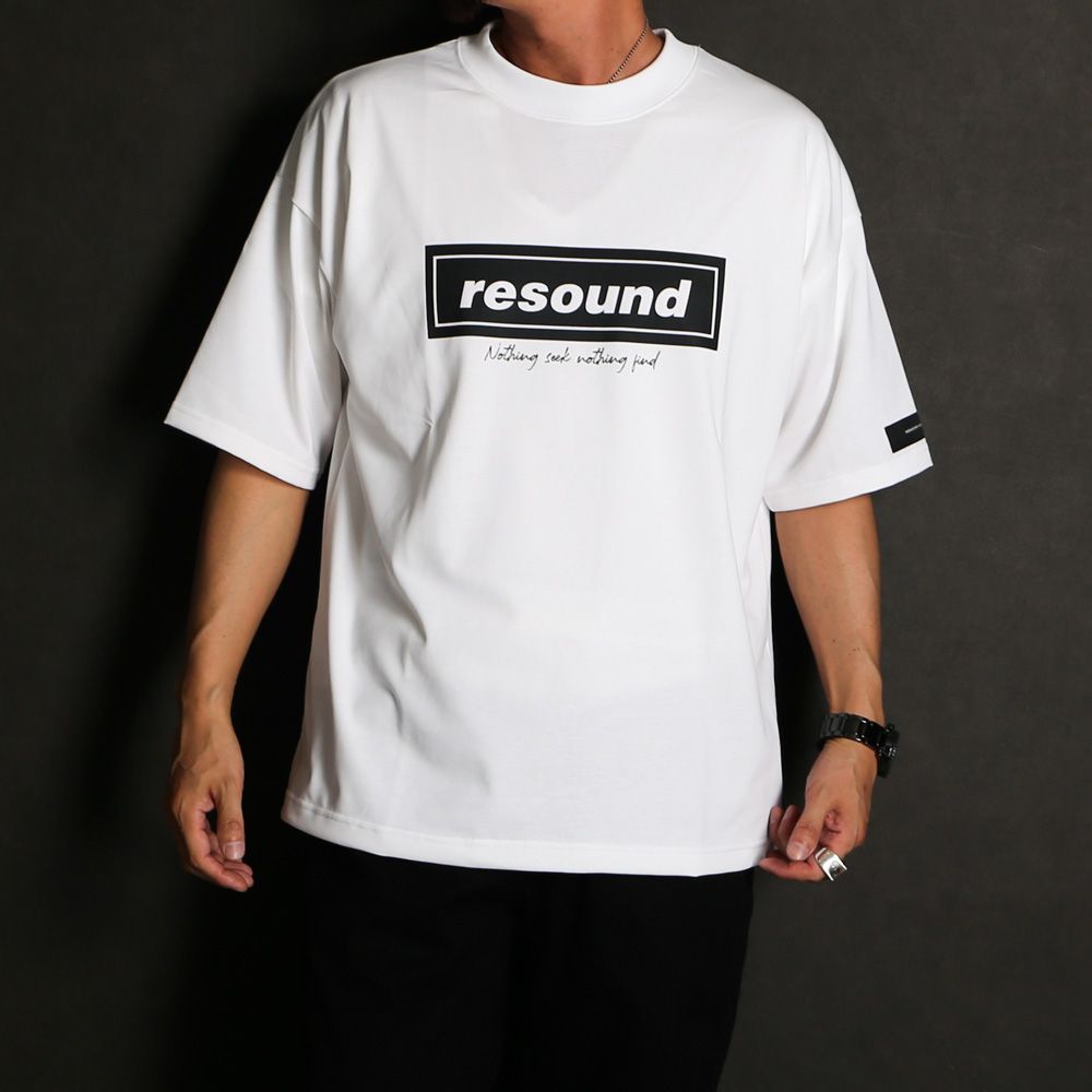 【ラスト1点-サイズ3】 BOX OVER TEE - WHITE / オーバーサイズ ボックスロゴTシャツ / RC40-T-007